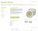 Seattle Responsive Ecommerce Theme - Natural brown &amp; green
